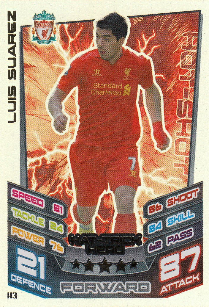 EX-H003. LUIS SUAREZ - LIVERPOOL - HAT-TRICK HERO