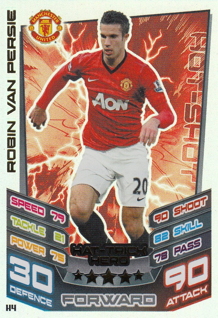 EX-H004. ROBIN VAN PERSIE - MANCHESTER UNITED - HAT-TRICK HERO