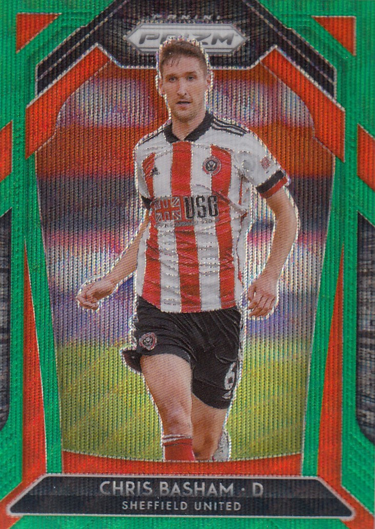 020. CHRIS BASHAM - SHEFFIELD UNITED - GREEN WAVE PRIZM