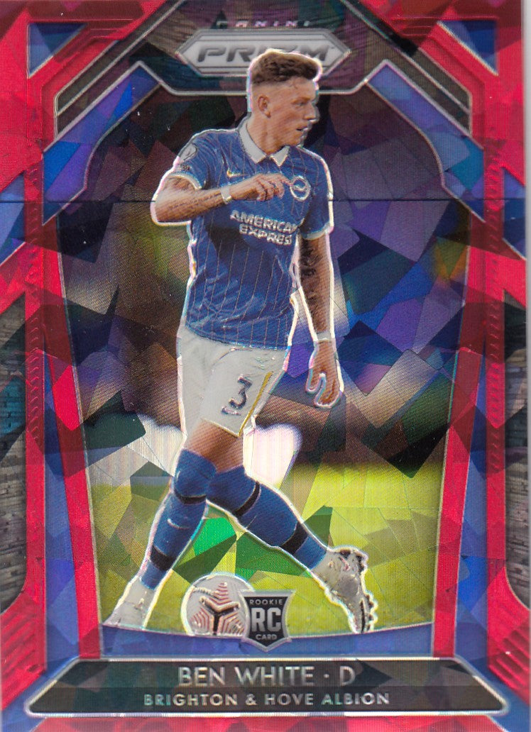 168. BEN WHITE - BRIGHTON & HOVE ALBION - ROOKIE - RED ICE PRIZM