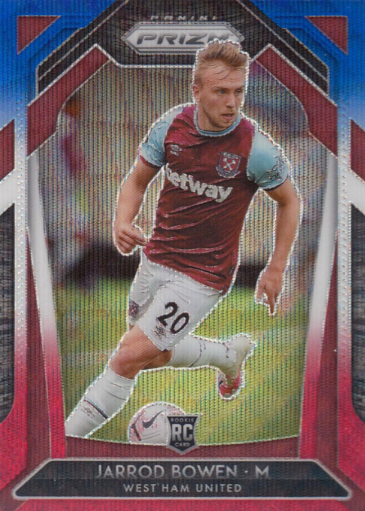 186. JARROD BOWEN - WEST HAM UITED - ROOKIE - RED/WHITE/BLUE PRIZM