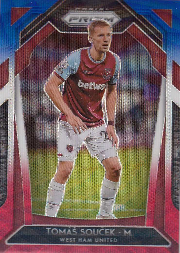 185. TOMÀS SOUCEK - WEST HAM UNITED - RED/WHITE/BLUE PRIZM