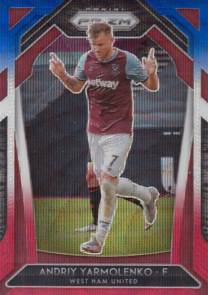195. ANDRIY YARMOLENKO - WEST HAM UNITED - RED/WHITE/BLUE PRIZM