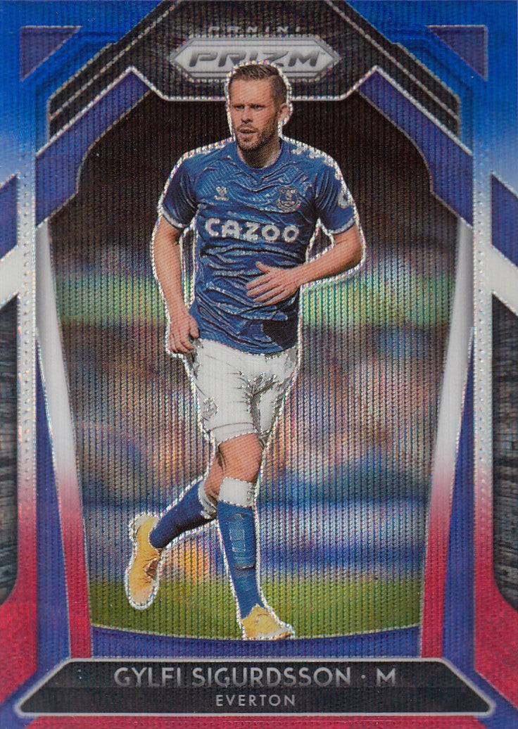 111. GYLFI SIGURDSSON - EVERTON - RED/WHITE/BLUE PRIZM