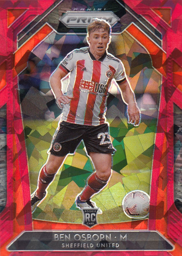 025. BEN OSBORN - SHEFFIELD UNITED - ROOKIE - RED ICE PRIZM