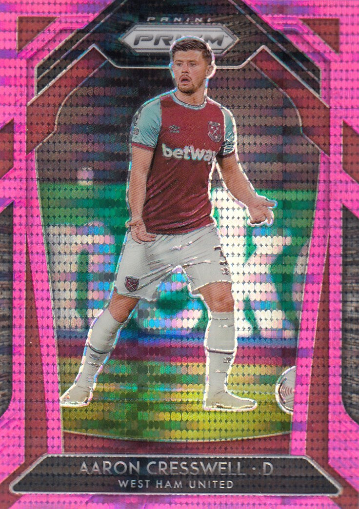 182. AARON CRESSWELL - WEST HAM UNITED - PURPLE PULSAR PRIZM