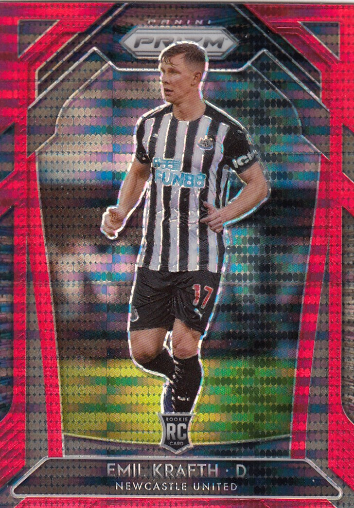 233. EMIL KRAFTH - NEWCASTLE UNITED - ROOKIE - RED PULSAR PRIZM