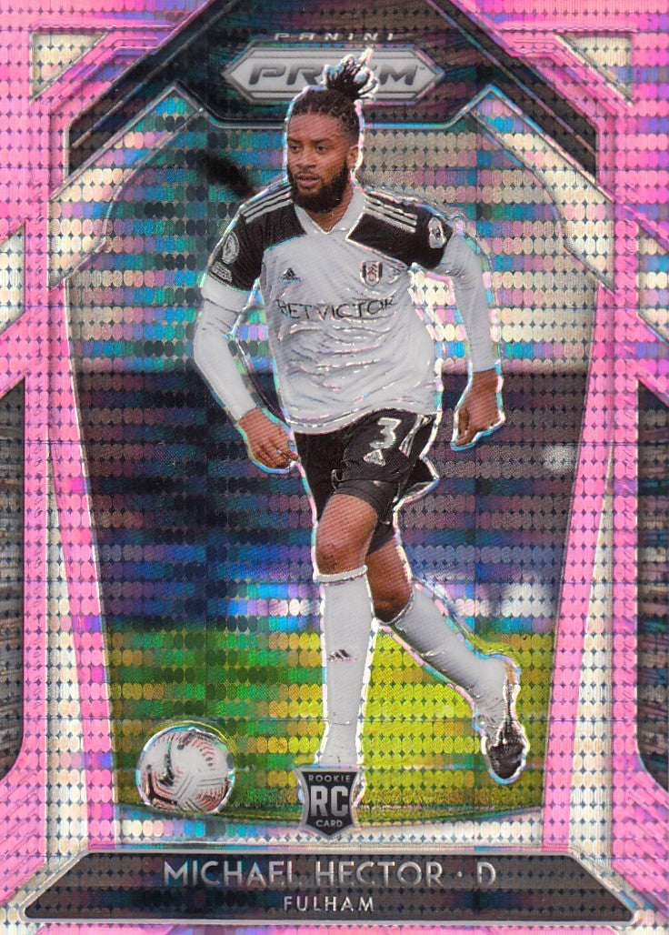 290. MICHAEL HECTOR - FULHAM - ROOKIE - PINK PULSAR PRIZM