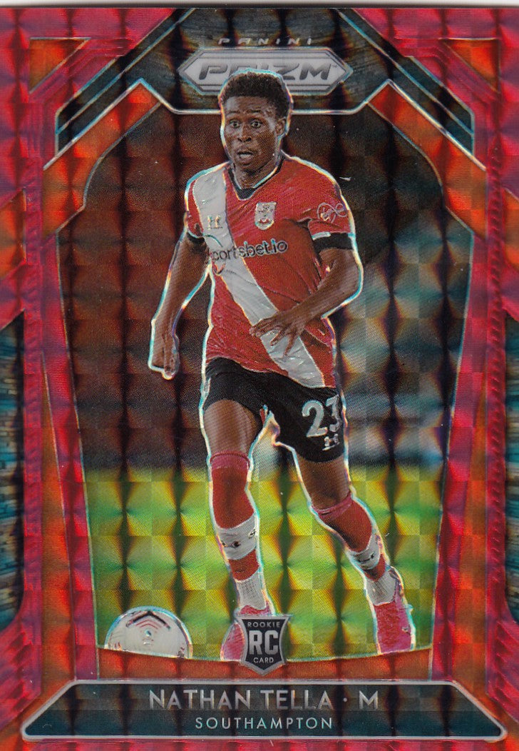 #159. RED MOSAIC PRIZM - 077. NATHAN TELLA - SOUTHAMPTON - CARD 78 OF 159 - ROOKIE
