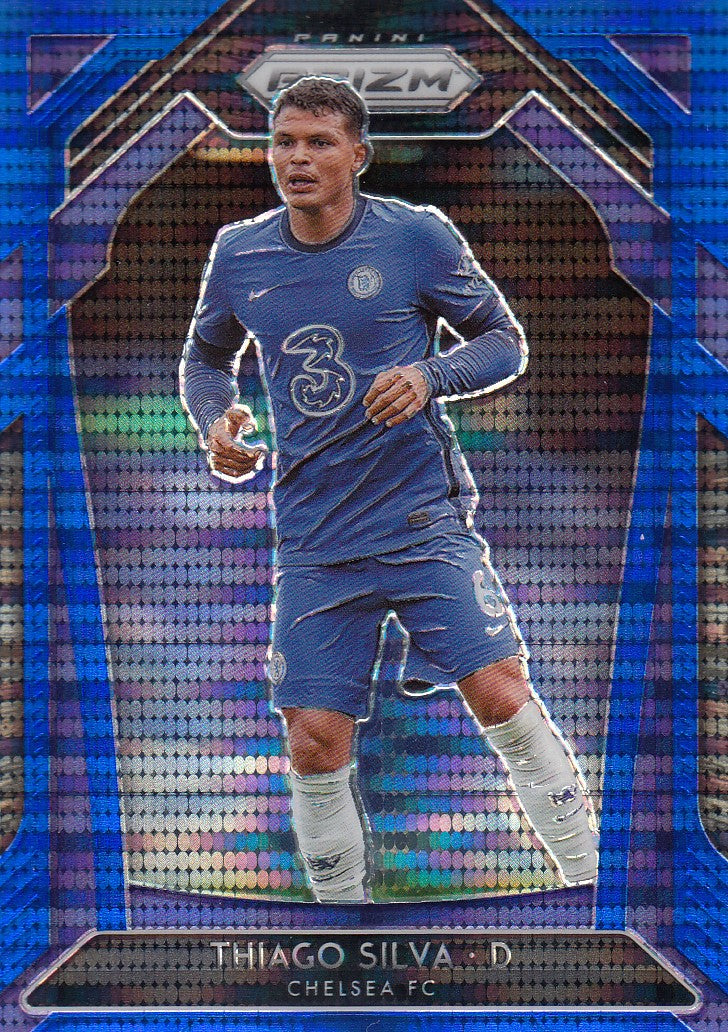 222. THIAGO SILVA - CHELSEA - BLUE PULSAR PRIZM