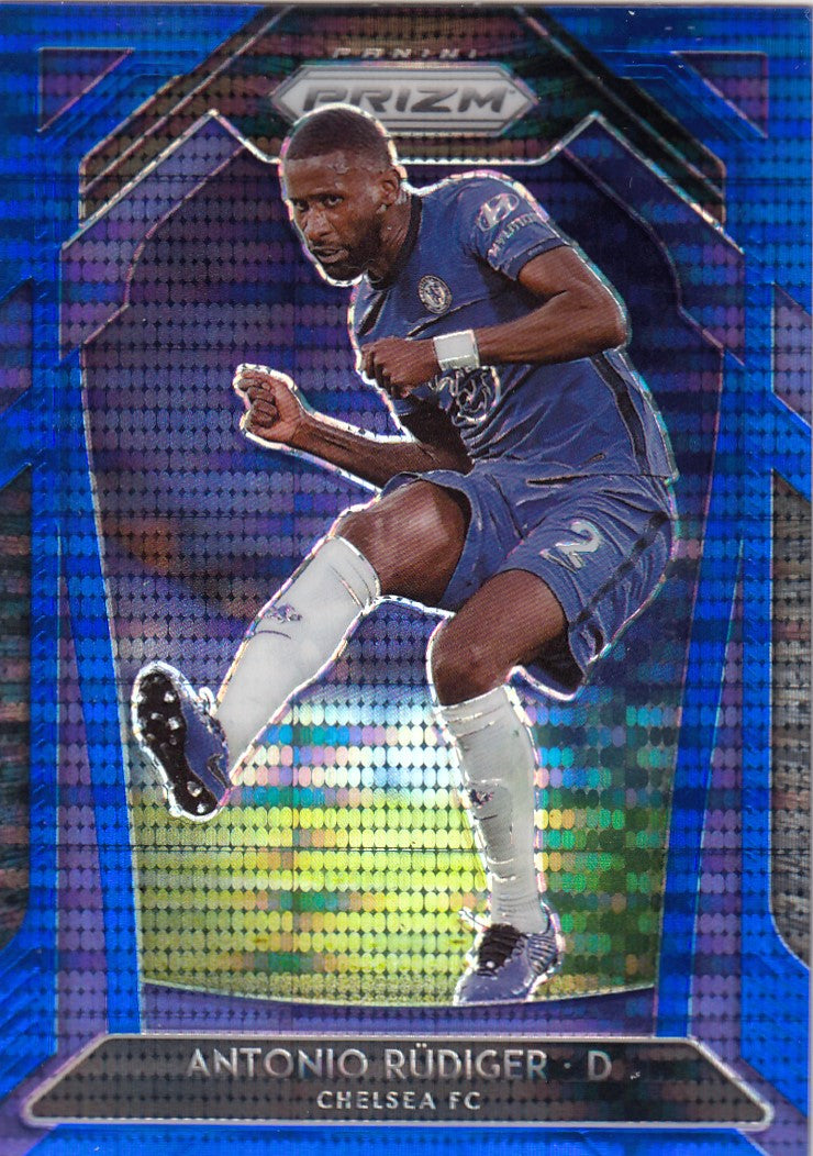 214. ANTONIO RUDIGER - CHELSEA - BLUE PULSAR PRIZM