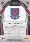 #199. BLUE PRIZM - 181. LUKASZ FABIANSKI - WEST HAM UNITED - CARD 163 OF 199
