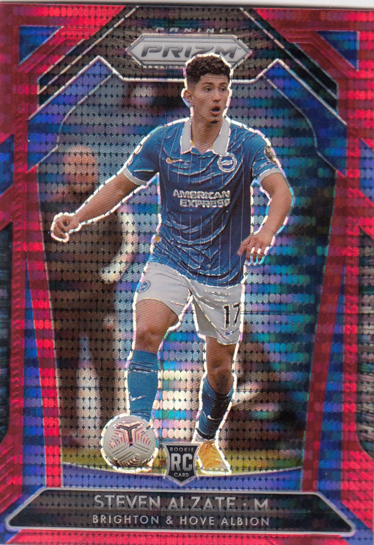 177. STEVEN ALZATE - BRIGHTON & HOVE ALBION - ROOKIE - RED PULSAR PRIZM