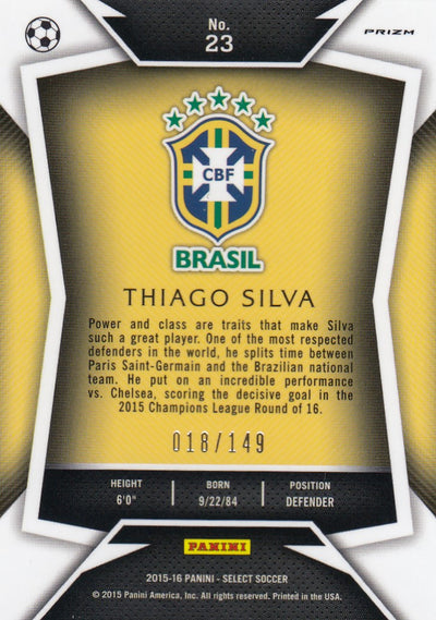 023. THIAGO SILVA - BRASIL - ORANGE PRIZM - #149