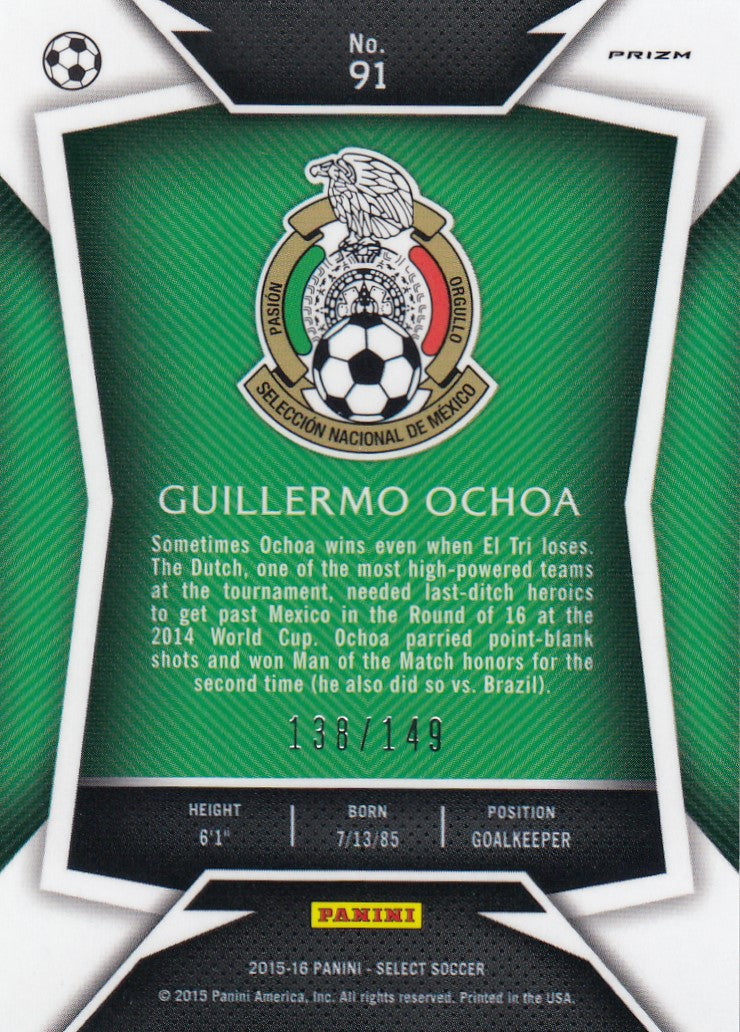 091. GUILLERMO OCHOA - MÈXICO - ORANGE PRIZM - VERSON 2 - #149
