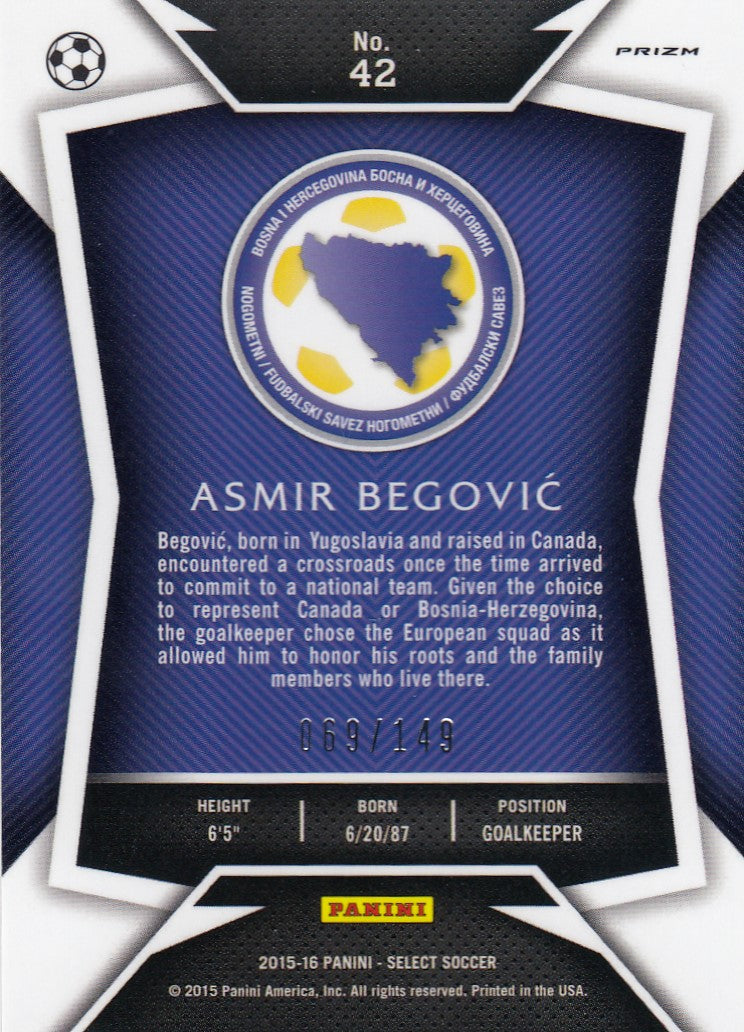 042. ASMIR BEGOVIC - BOSNIA-HERZEGOVINA - ORANGE PRIZM - VERSON 1 - #149