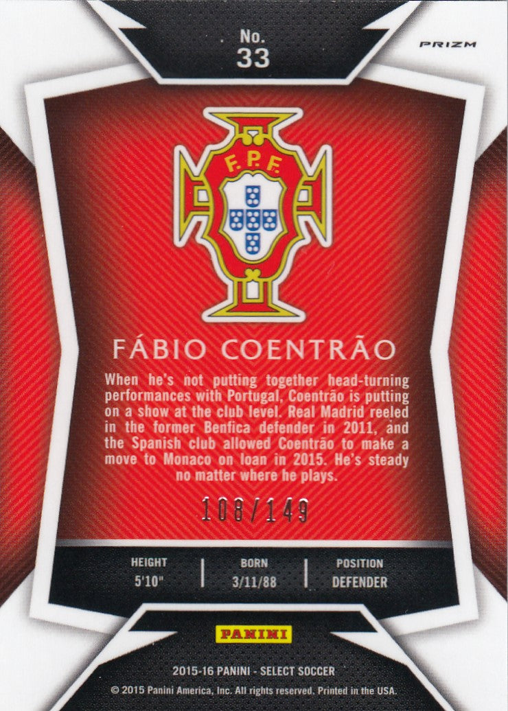 033. FÀBIO COENTRÀO - PORTUGAL - ORANGE PRIZM - #149