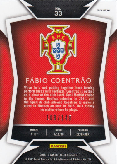 033. FÀBIO COENTRÀO - PORTUGAL - ORANGE PRIZM - #149