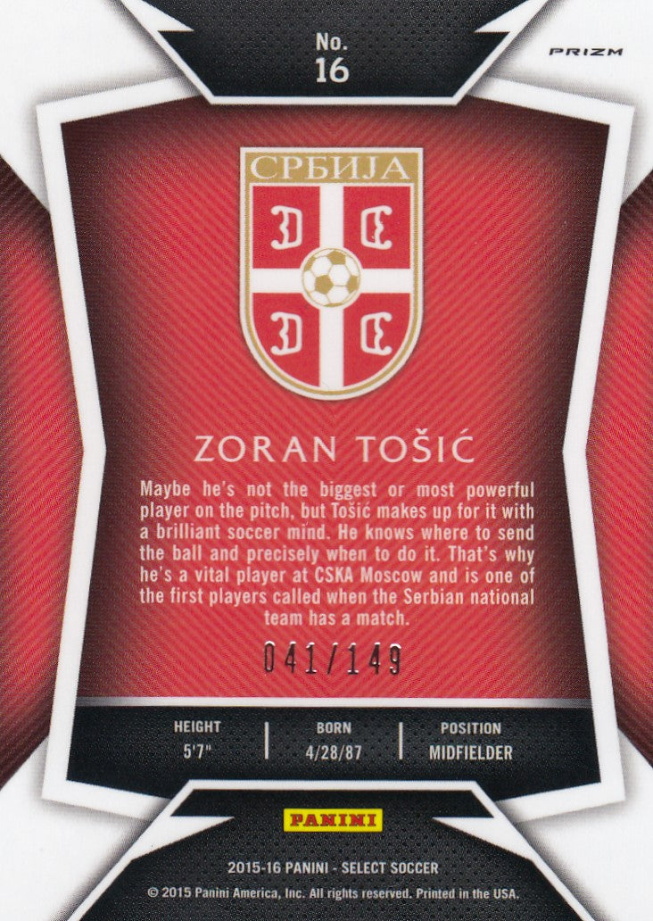 016. ZORAN TOSIC - SERBIA - ORANGE PRIZM - #149