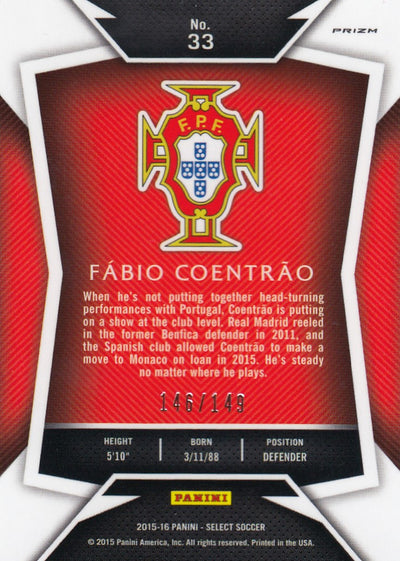 033. FÀBIO COENTRÀO - PORTUGAL - ORANGE PRIZM - #149