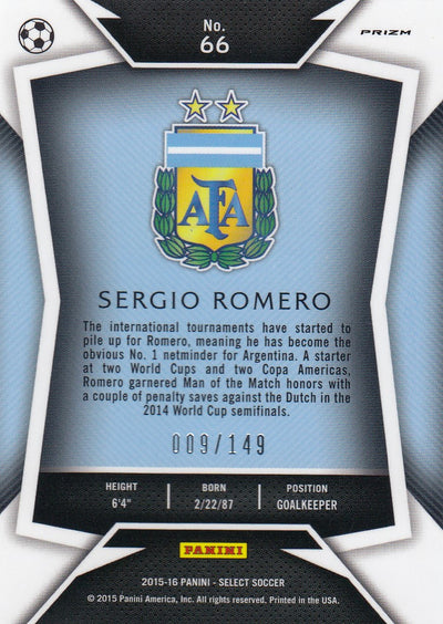 066. SERGIO ROMERO - ARGENTINA - ORANGE PRIZM - #149
