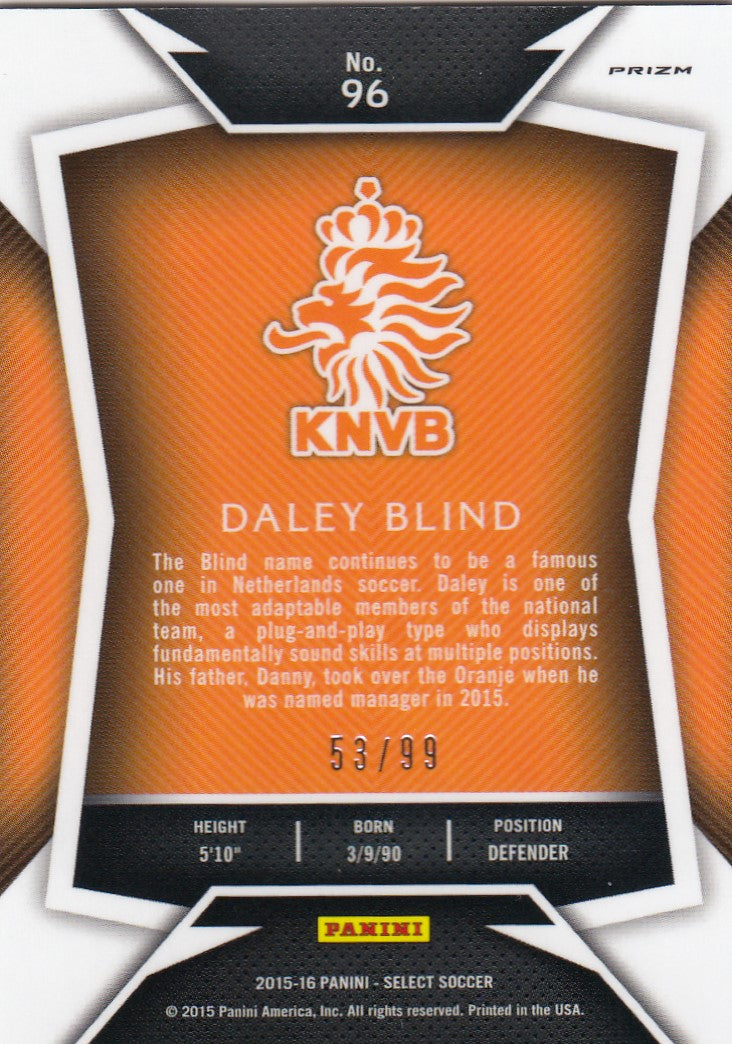 096. DALEY BLIND - NETHERLANDS - PURPLE PRIZM - #099