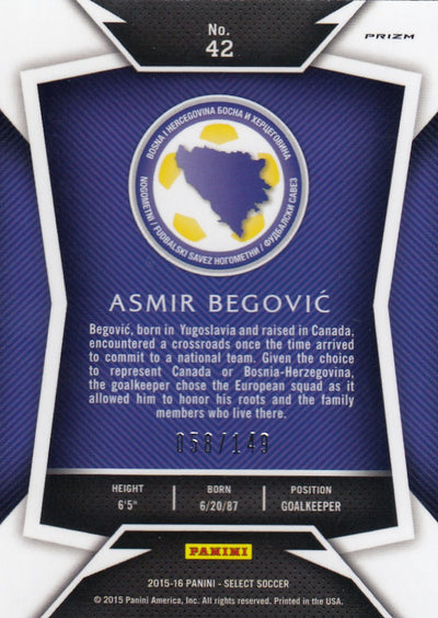 042. ASMIR BEGOVIC - BOSNIA-HERZEGOVINA - ORANGE PRIZM - VERSON 2 - #149