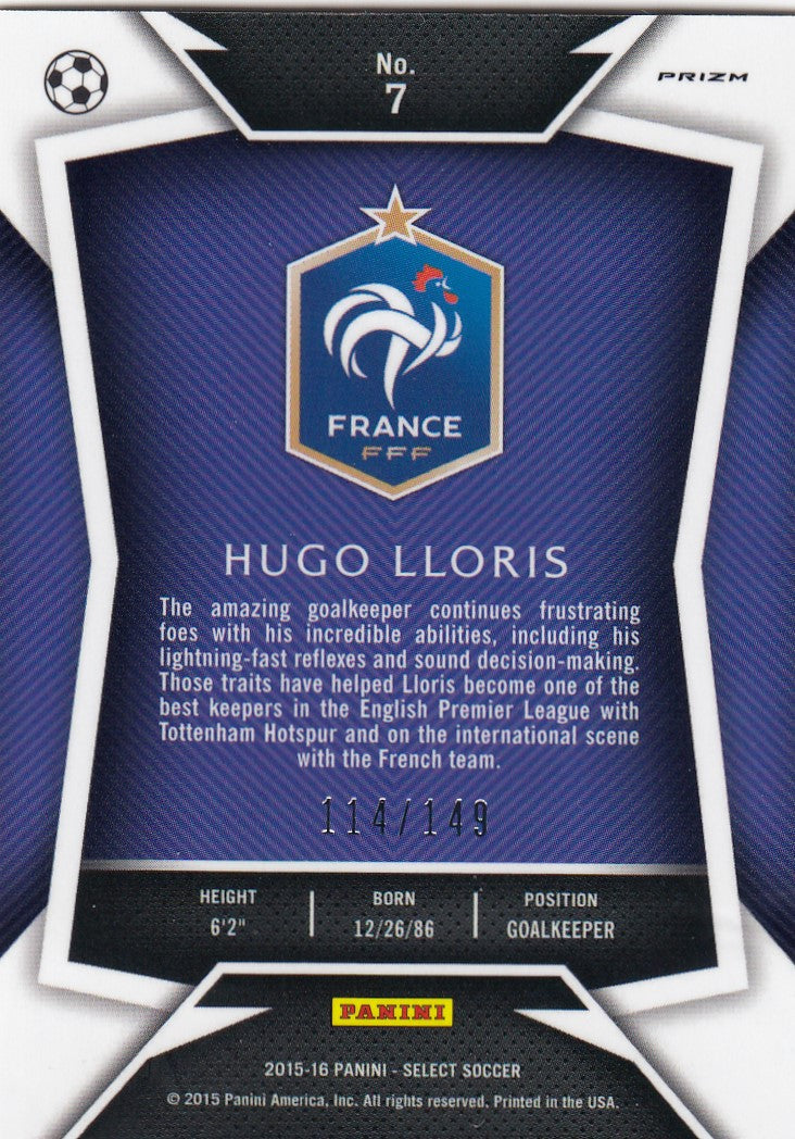 007. HUGO LLORIS - FRANCE - ORANGE PRIZM - #149
