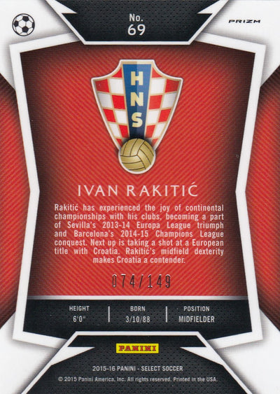 069. IVAN RAKITIC - CROATIA - ORANGE PRIZM - #149