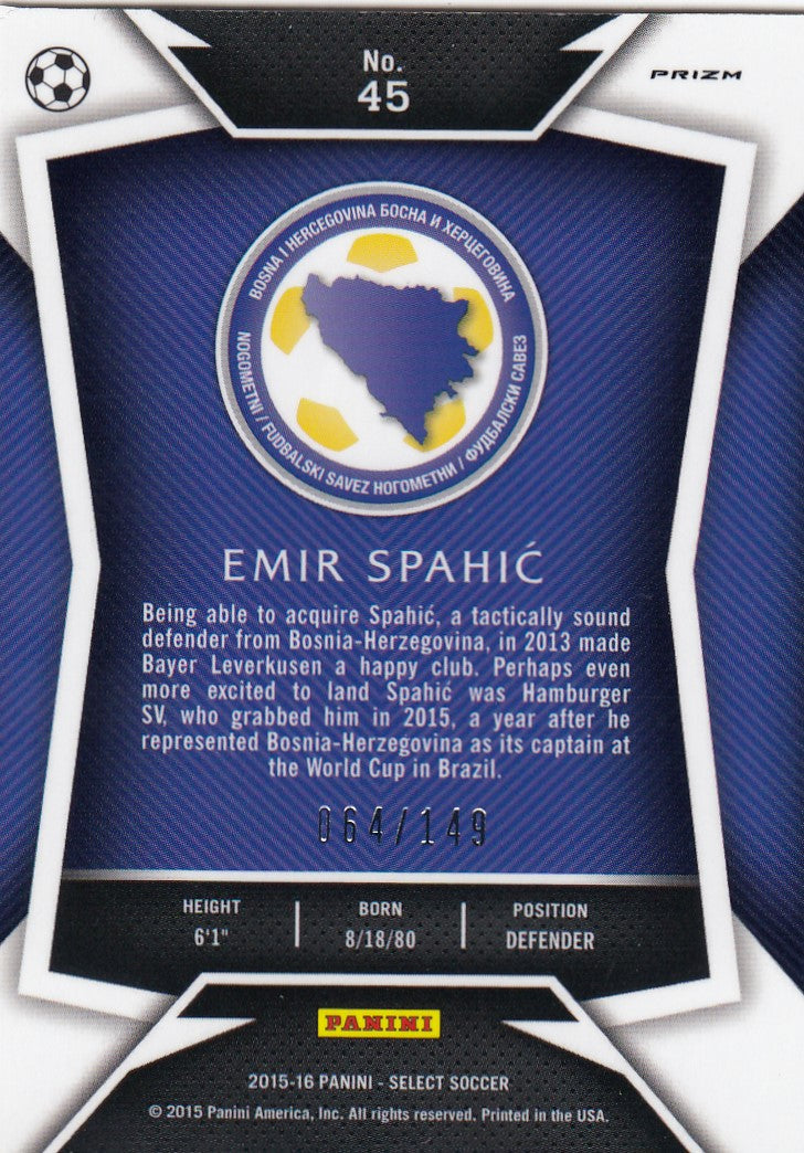045. EMIR SPAHIC - BOSNIA-HERZEGOVINA - ORANGE PRIZM - #149