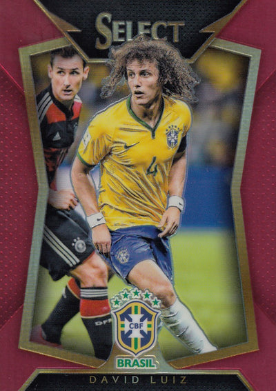 021. DAVID LUIZ - BRASIL - RED PRIZM - VERSON 1 - #199 (1)