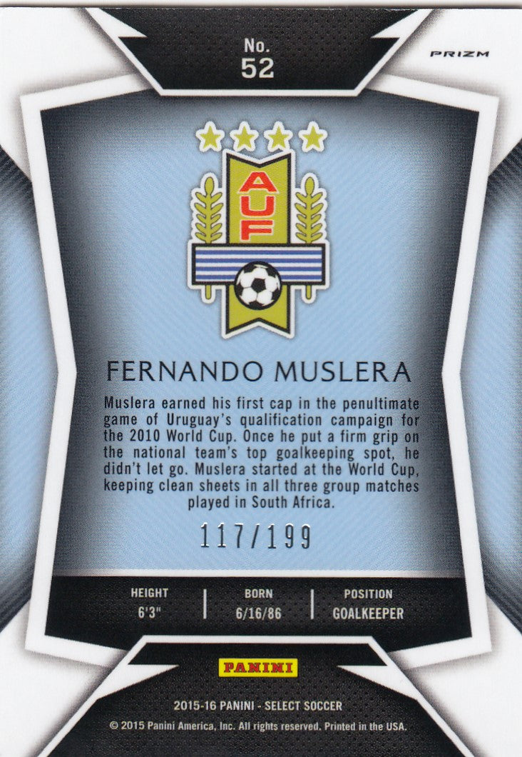 052. FERNANDO MUSLERA - URUGUAY - RED PRIZM - #199