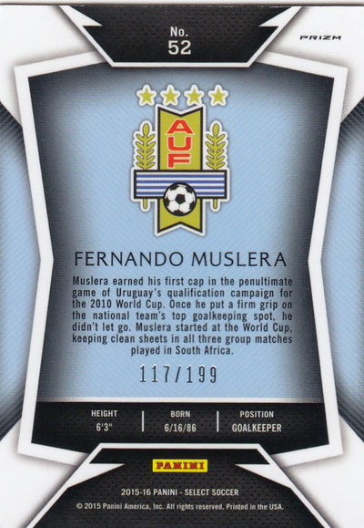 052. FERNANDO MUSLERA - URUGUAY - RED PRIZM - #199