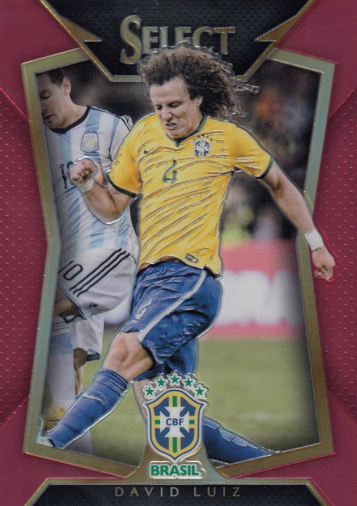 021. DAVID LUIZ - BRASIL - RED PRIZM - VERSON 2 - #199