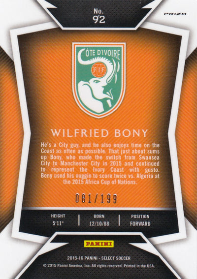 092. WILFRIED BONY - IVORY COAST - RED PRIZM - #199