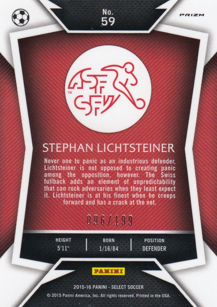 059. STEPHAN LICHTSTEINER - SWITZERLAND - RED PRIZM - VERSON 1 - #199