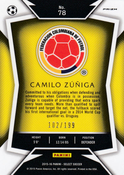 078. CAMILO ZÙNIGA - COLOMBIA - RED PRIZM - #199