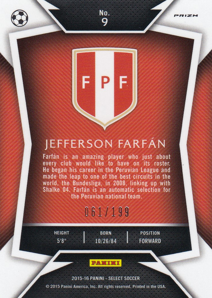 009. JEFFERSON FARFÀN - PERU - RED PRIZM - #199 (1)