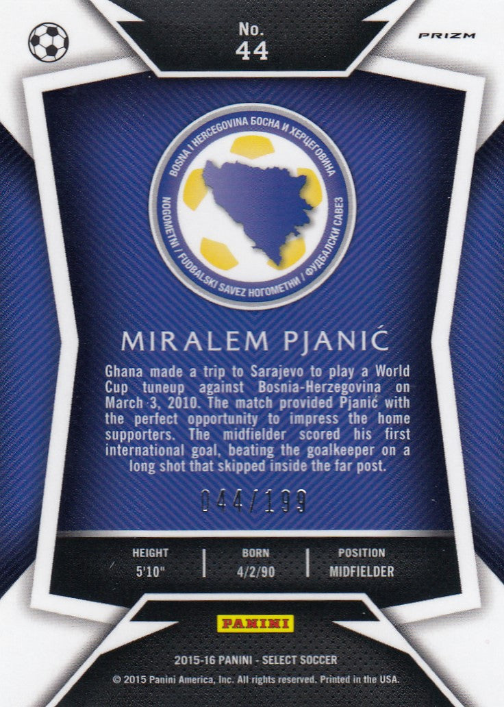 044. MIRALEM PJANIC - BOSNIA-HERZEGOVINA - RED PRIZM - VERSON 2 - #199