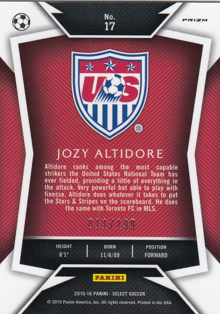 017. JOZY ALTIDORE - USA - RED PRIZM - VERSON 2 - #199