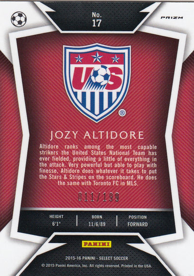 017. JOZY ALTIDORE - USA - RED PRIZM - VERSON 2 - #199