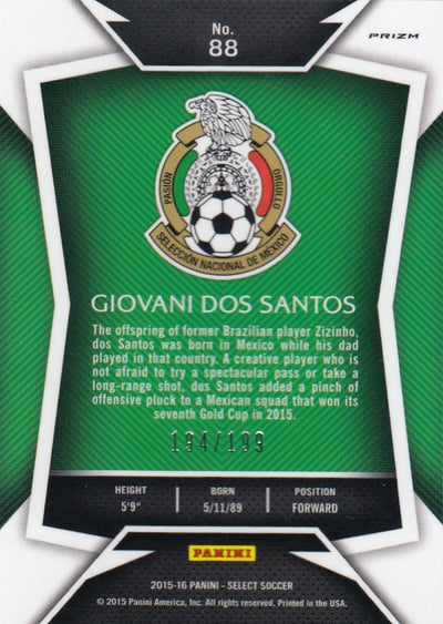 088. GIOVANI DOS SANTOS - MÈXICO - RED PRIZM - #199