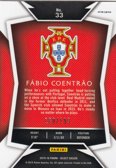 033. FÀBIO COENTRÀO - PORTUGAL - RED PRIZM - #199