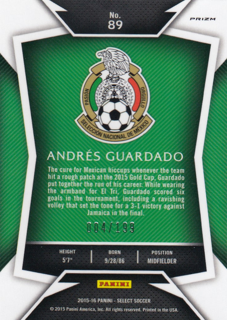 089. ANDRÈS GUARDADO - MÈXICO - RED PRIZM - VERSON 1 - #199