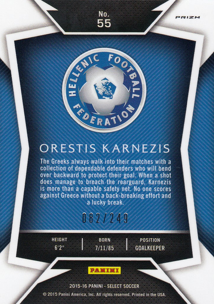 055. ORESTIS KARNEZIS - HELLAS - CAMO PRIZM - #249