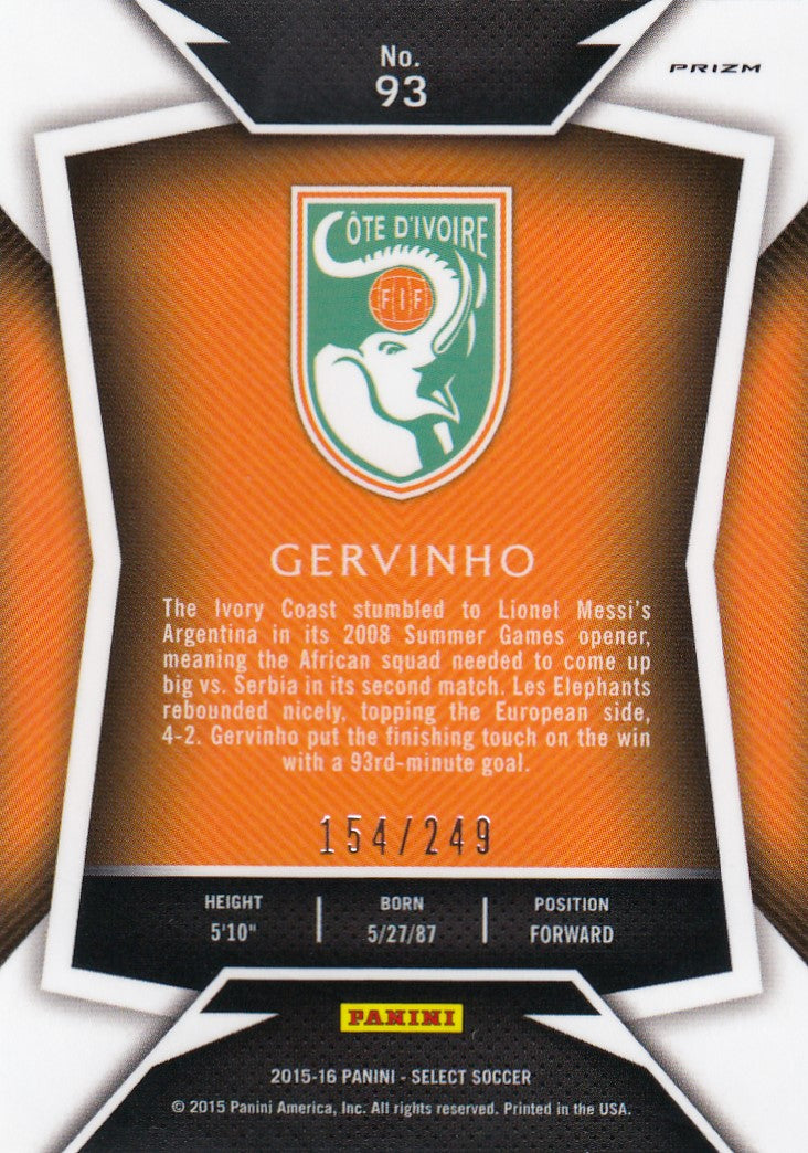 093. GERVINHO - IVORY COAST - CAMO PRIZM - #249
