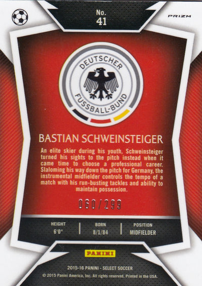 041. BASTIAN SCHWEINSTEIGER - GERMANY - BLUE PRIZM - #299 (1)