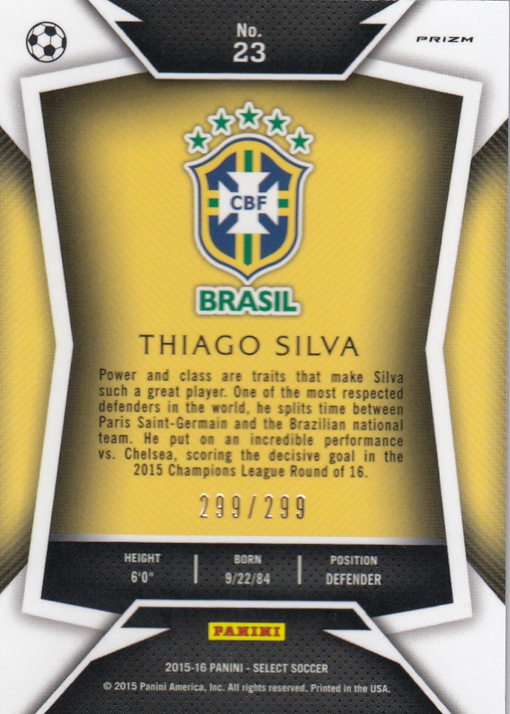 023. THIAGO SILVA - BRASIL - BLUE PRIZM - VERSON 1 - #299