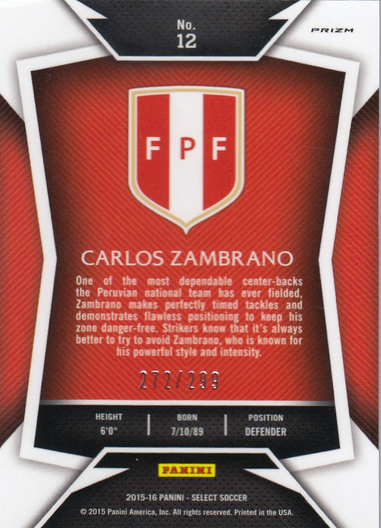 012. CARLOS ZAMBRANO - PERU - BLUE PRIZM - #299