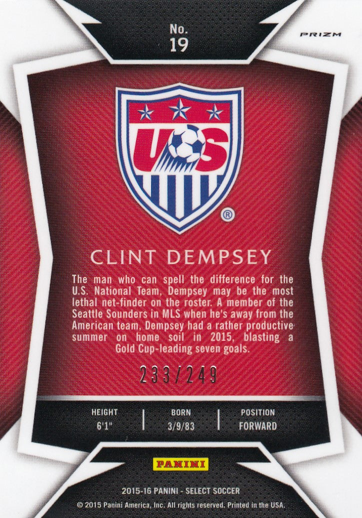 019. CLINT DEMPSEY - USA - CAMO PRIZM - #249